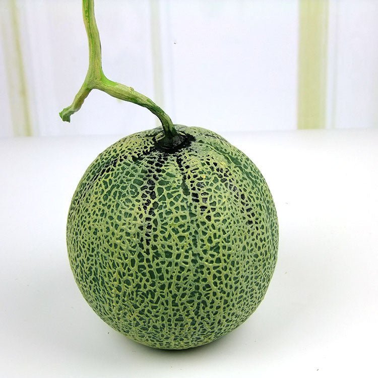 Fruits artificiels en vrac Melon miel Décoration réaliste Fruits en gros 