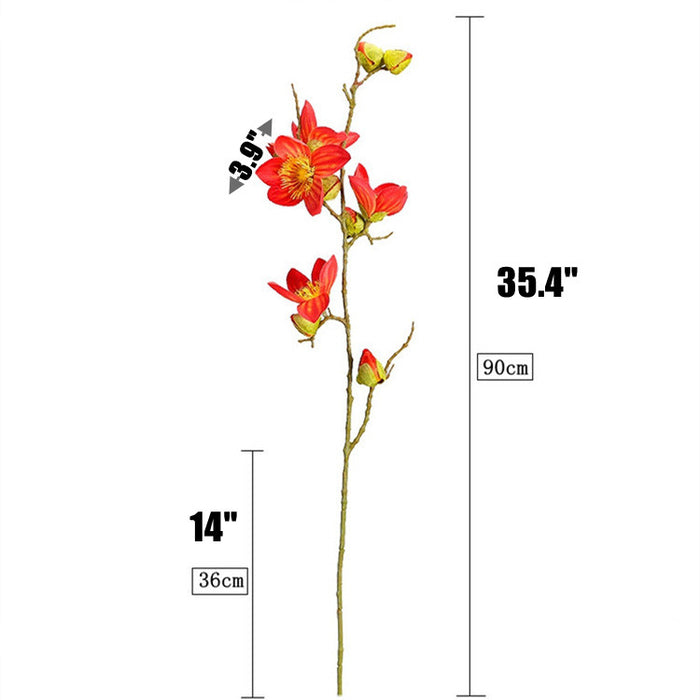 Bulk 35.4" Artificial Kapok Flowers Stems Branches for Tall Vase Autumn Decoration Wholesale