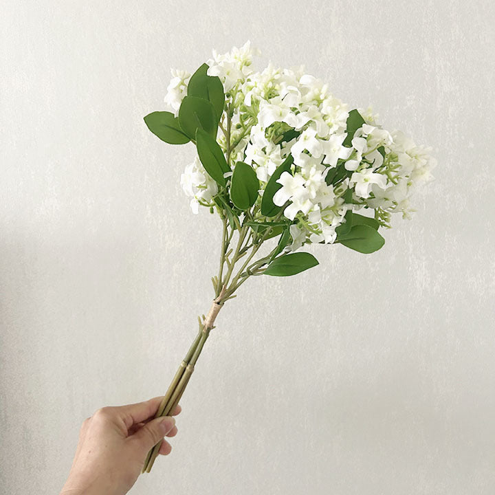 Bouquet de tiges de lilas artificielles en vrac, 3 pièces, fleurs en soie pour bricolage, vente en gros