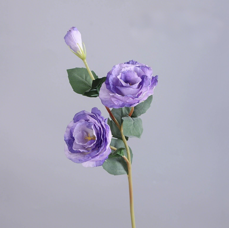 Realistic Artificial Lisianthus Flowers - Premium Silk Petals, Lifelike Eustoma for Home Decor