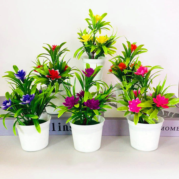 Bulk Artificial Lotus Flower Greenery Potted Plants for Garden Home Bonsai Gifts for Her Wholesale