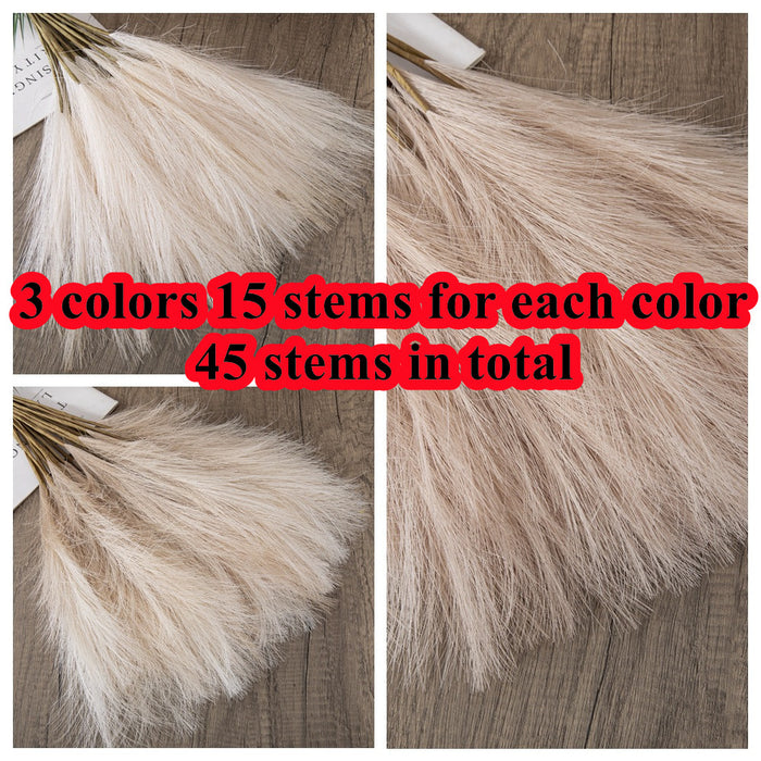 Bulk 45pcs Fall Pampas Bouquet Stems Cream Fall Decoration Wholesale