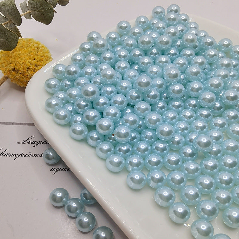 Lot de 150 perles artificielles en vrac de 8 mm pour remplissage de vase, artisanat, perles sans trous pour table de mariage, fête