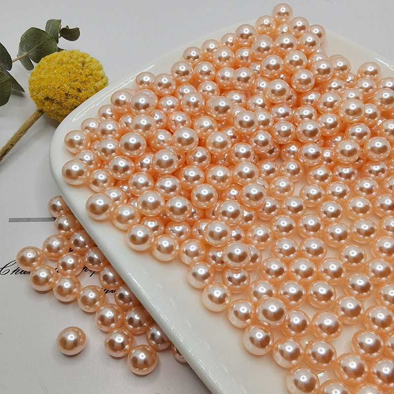 Lot de 150 perles artificielles en vrac de 8 mm pour remplissage de vase, artisanat, perles sans trous pour table de mariage, fête