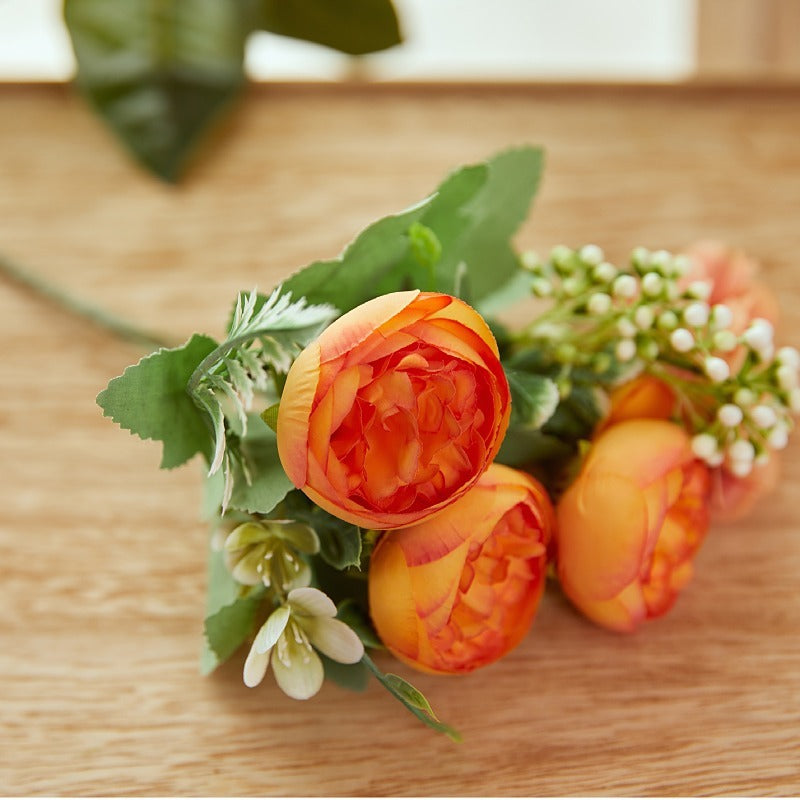 Bulk 10" Small Artificial Peony Bush for Wedding Faux Peony Arrangement Wholesale