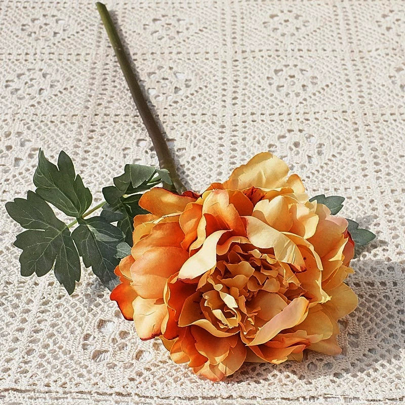 20.4 Inch Artificial Peony Flowers - Realistic Fake Peonies for Home Decor, Wedding Bouquets, DIY Crafts