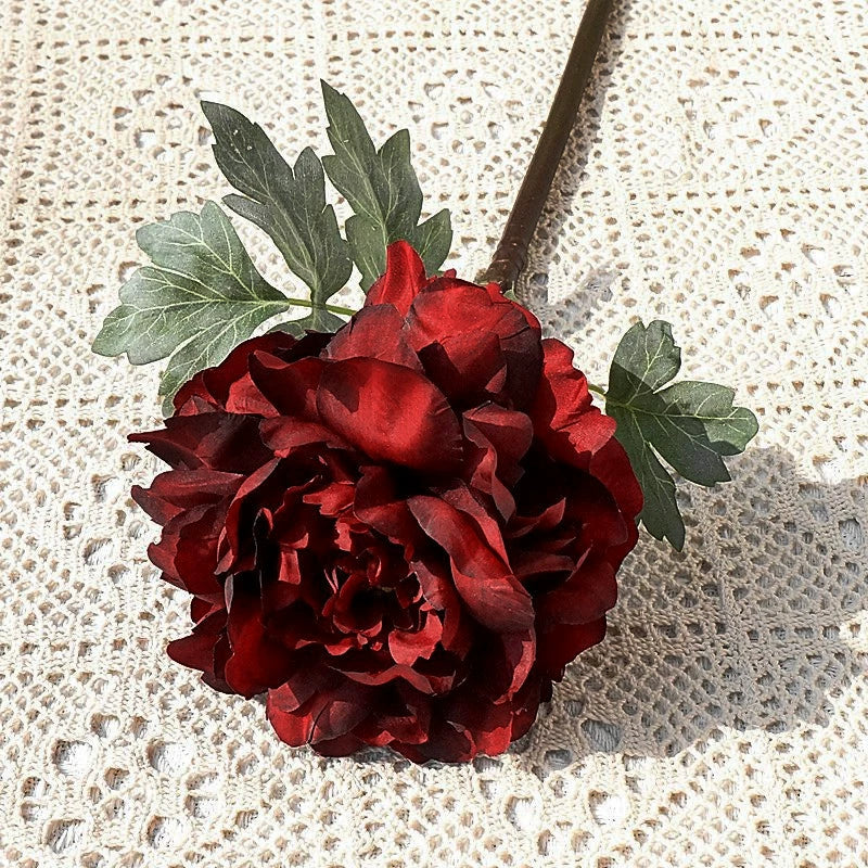 20.4 Inch Artificial Peony Flowers - Realistic Fake Peonies for Home Decor, Wedding Bouquets, DIY Crafts