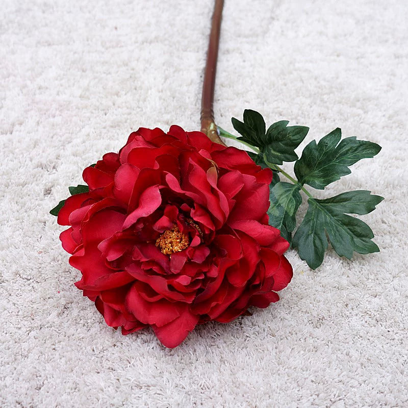 20.4 Inch Artificial Peony Flowers - Realistic Fake Peonies for Home Decor, Wedding Bouquets, DIY Crafts