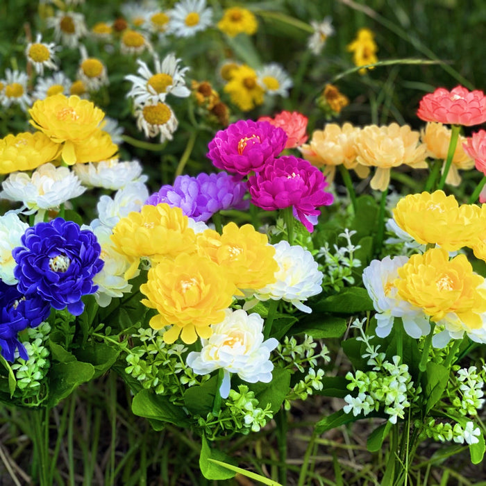 Flores de peonía pequeñas exclusivas a granel para plantas artificiales al aire libre al por mayor 
