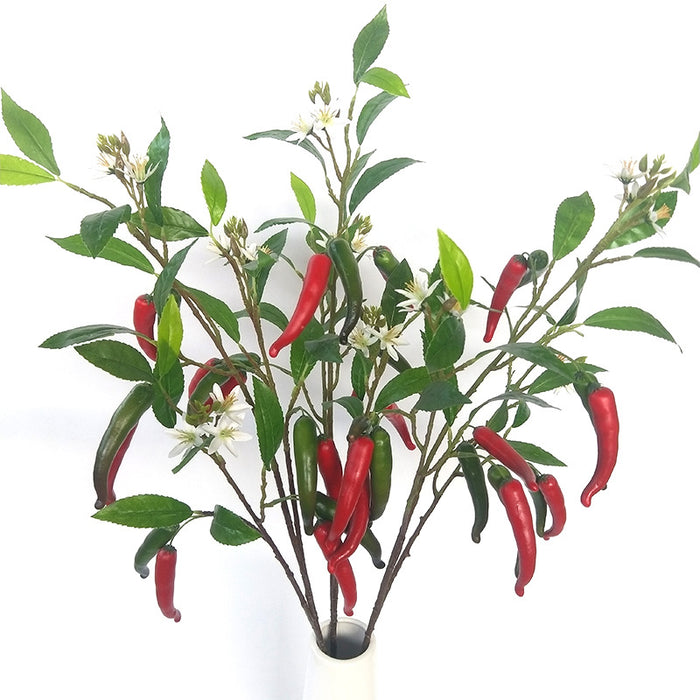 Bulk 43 inches Tall Extra Long Pepper Spray Stems With Flowers and Leaves for Tall Vase Christmas Decoration Wholesale