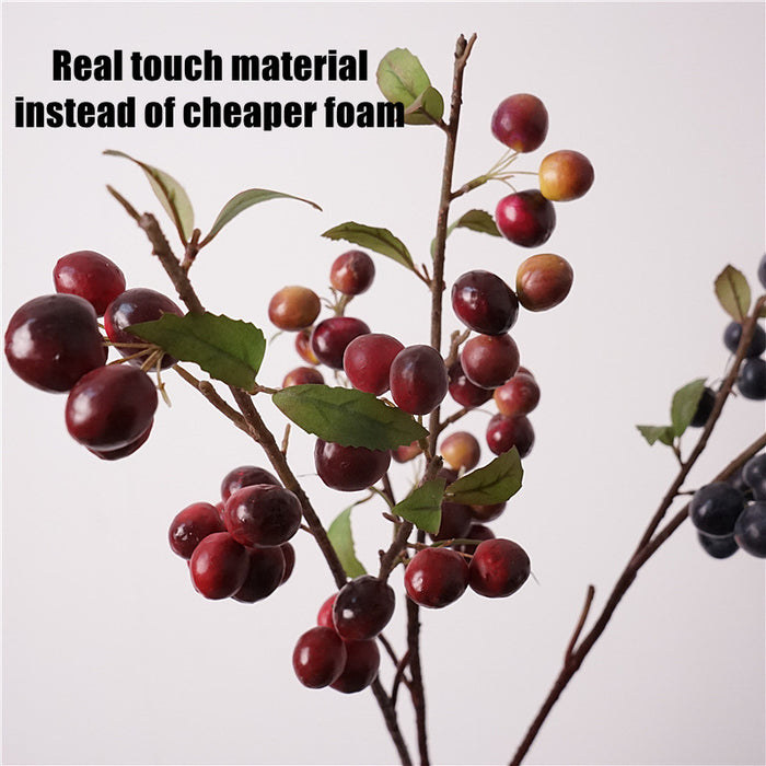 Bulk 30 inches Tall Plum Stem Branches Artificial Fruits Branches Wholesale