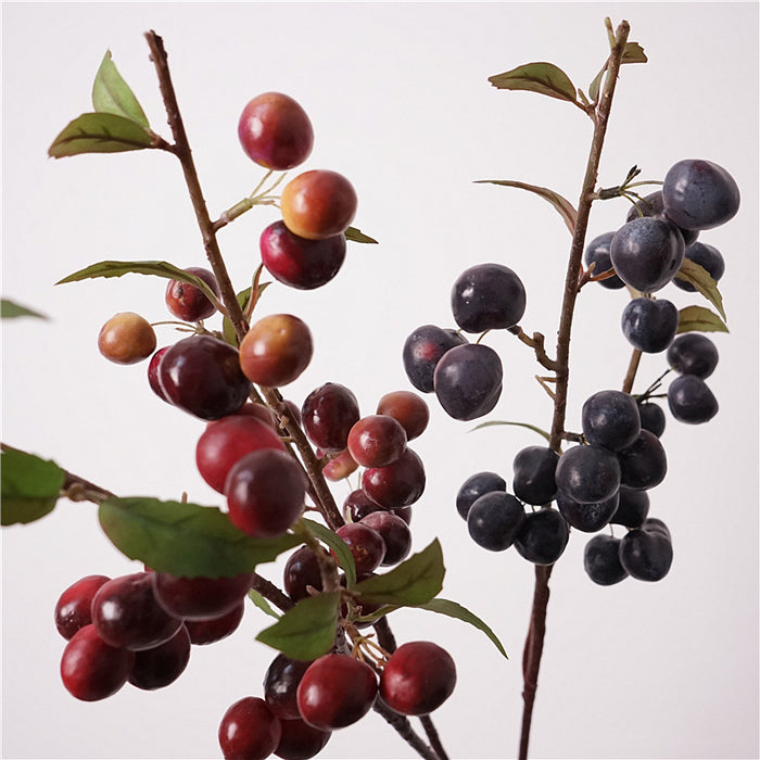 Bulk 30 inches Tall Plum Stem Branches Artificial Fruits Branches Wholesale