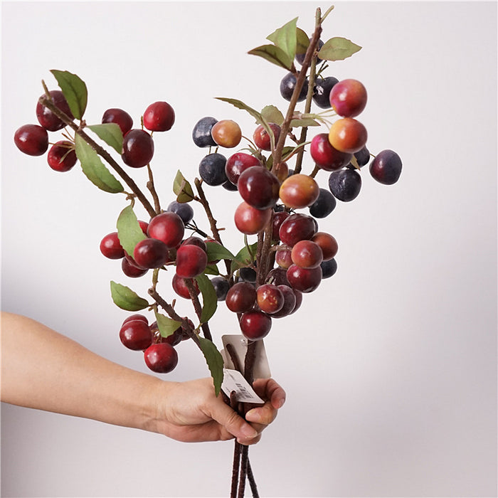 Bulk 30 inches Tall Plum Stem Branches Artificial Fruits Branches Wholesale