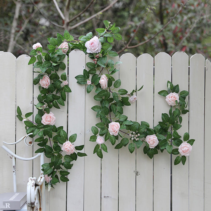 Bulk 6.2Ft Rose Garland Flower Garland for Wedding Arch Door Arrangement Party Decor Wholesale