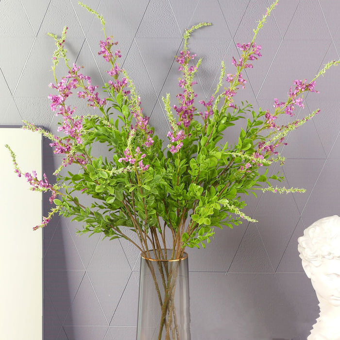 Bulk Long 33" Artificial Saliva Spray Stems Silk Flowers Arrangements Wholesale