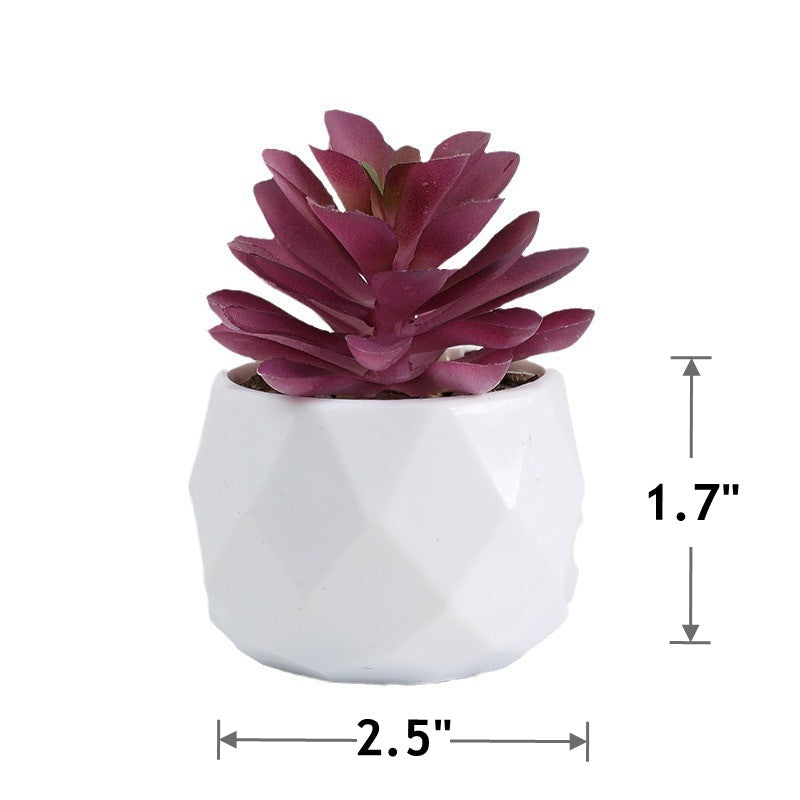 Bulk 20 Styles 5" Artificial Succulent Potted Plants for Bathroom Home Table Decor Wholesale