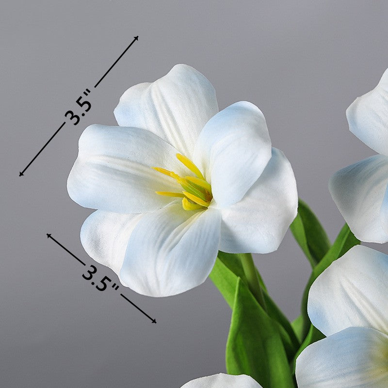 Bulk 17" Bloom Tulip Stems Real Touch Artificial Flowers Wholesale