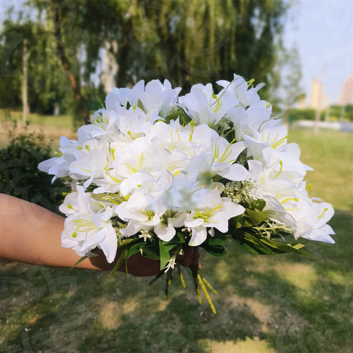 Bulk 8Pcs 13" Exclusive Tiger Lilies Bush Shrubs Outdoor Flowers for Spring and Summer Wholesale