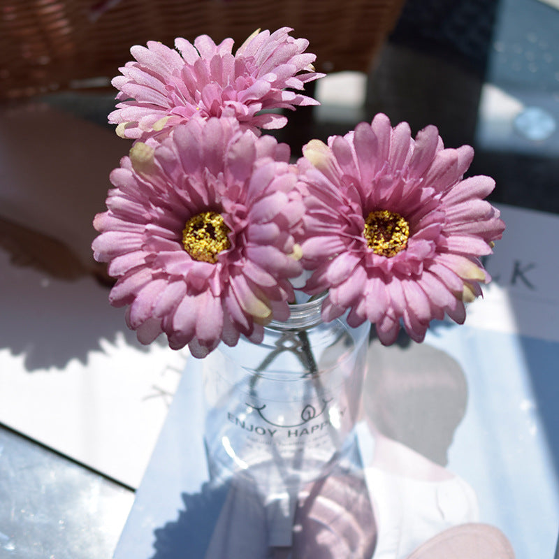 Bulk 3Pcs Daisy Stems for Table Floral Arrangement Artificial Silk Flower Wholesale