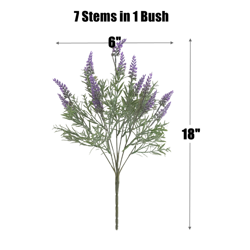 Bulk 18" Large Outdoor Lavender Bush Shrubs UV Resistant for Garden Landscaping Wholesale