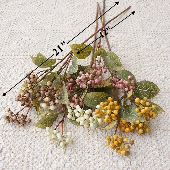 Bulk 21" Autumn Berries Stems Faux Berries Autumn Decoration Wholesale