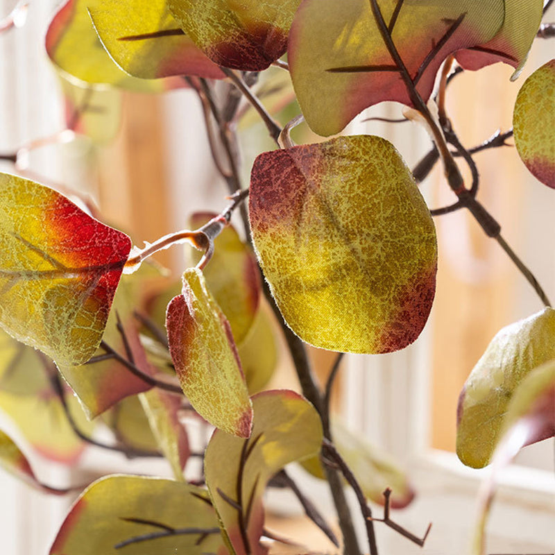 Branches de feuilles rondes porte-bonheur en vrac de 28 pouces, plantes d'automne en gros