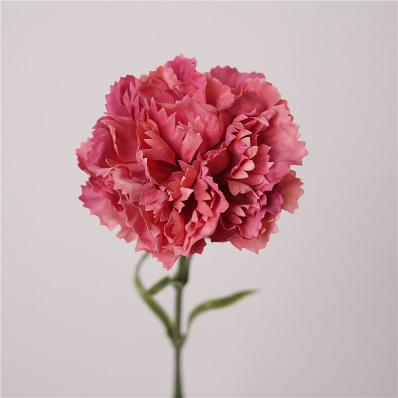 Premium 19.6" Real Touch Carnations - Lifelike Silk Floral Arrangements for Weddings & Home Decor