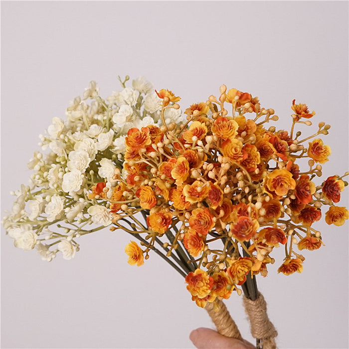 Bulk 11 inches Tall Autumn Babys Breath Bouquet Stems for Crafts Wholesale