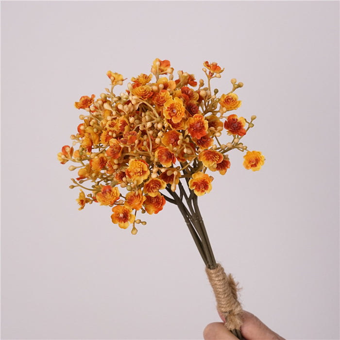 Bulk 11 inches Tall Autumn Babys Breath Bouquet Stems for Crafts Wholesale