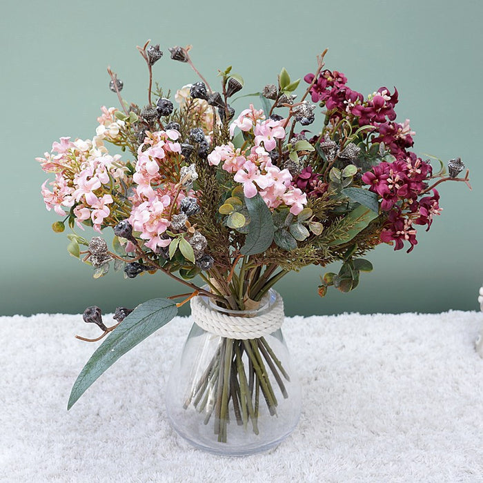 Bulk Autumn Flowers Bouquet Jasmine Flowers Eucalyptus Arrangements Wholesale