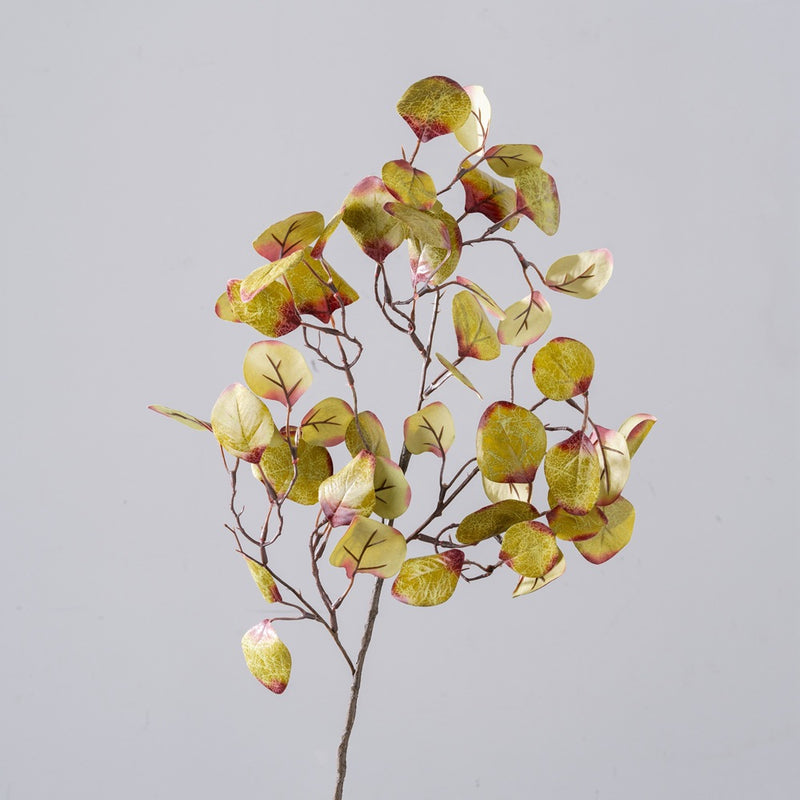 Branches de feuilles rondes porte-bonheur en vrac de 28 pouces, plantes d'automne en gros