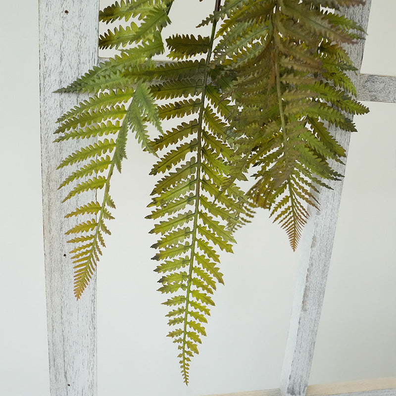 Bulk 34" Autumn-Hued Fake Boston Fern Hanging Bush Wholesale