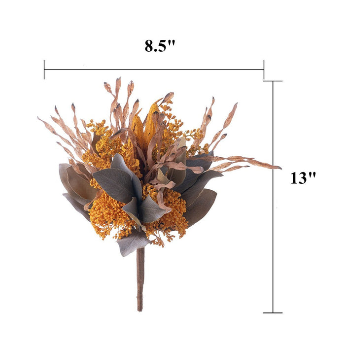 Bulk 13" Autumn Flower Bouquet for 6 Inch 7 Inch Vase Thanks Giving Day Decoration Wholesale