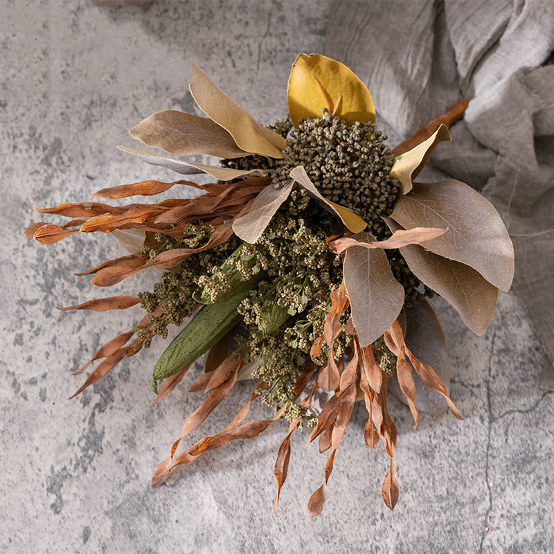 Bulk 13" Autumn Flower Bouquet for 6 Inch 7 Inch Vase Thanks Giving Day Decoration Wholesale