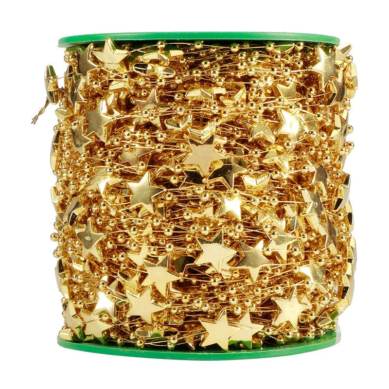 Guirlande de perles en forme d'étoiles en vrac de 98 pieds, décoration de vacances, vente en gros