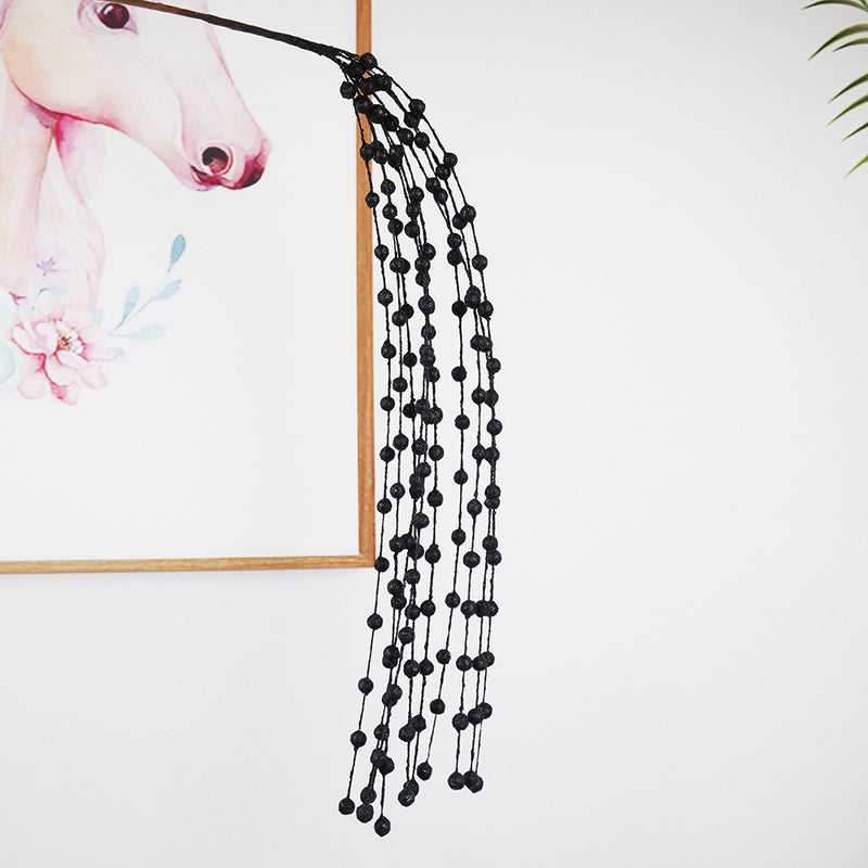 Bulk 5Pcs Artificial Glitter Berry Long Stems Weeping Christmas Ornaments Flowers Arrangement Decoration Wholesale