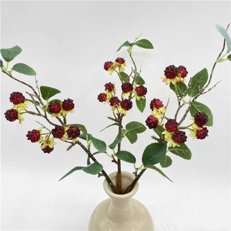 Bulk Raspberry Stems Branches Picks Artificial Berry Stems Wholesale