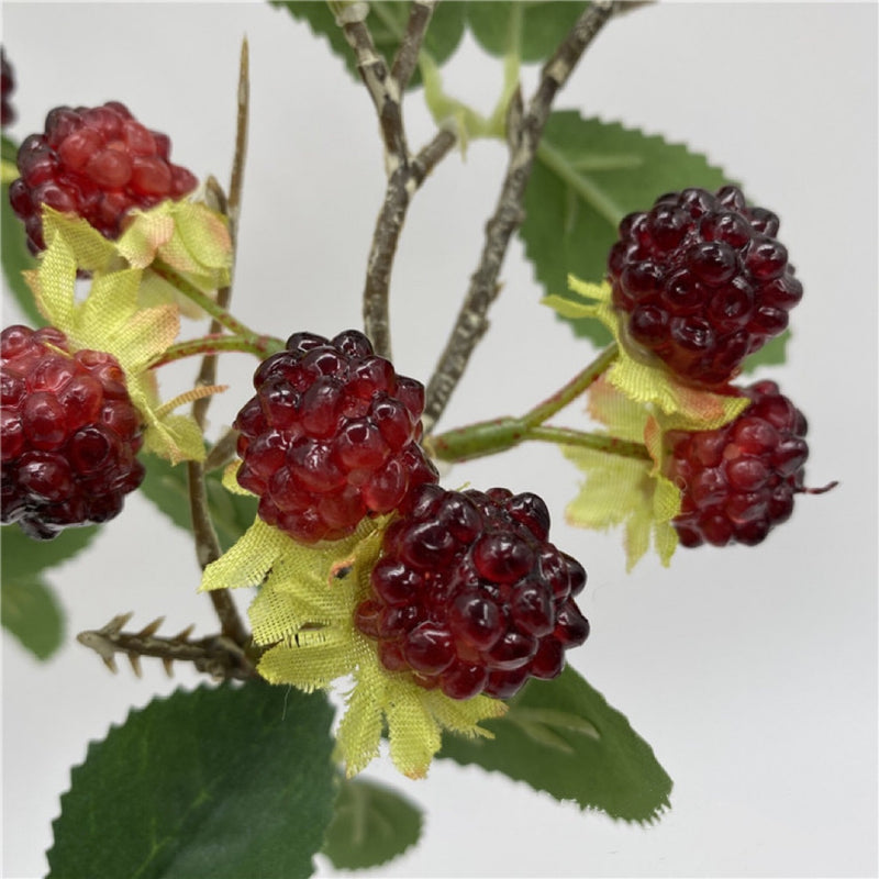 Bulk Raspberry Stems Branches Picks Artificial Berry Stems Wholesale