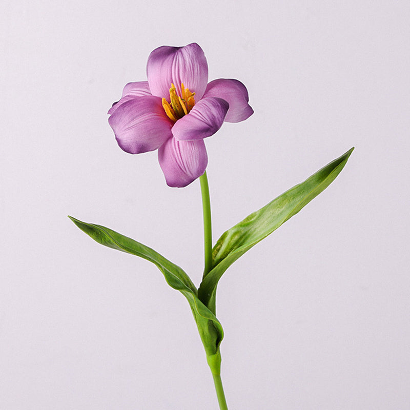 Bulk 18 inches Tall Blooming Tulips Stem With Leaves Real Touch Flowers Artificial Wholesale