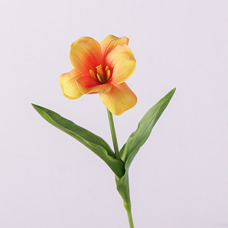 Bulk 18 inches Tall Blooming Tulips Stem With Leaves Real Touch Flowers Artificial Wholesale