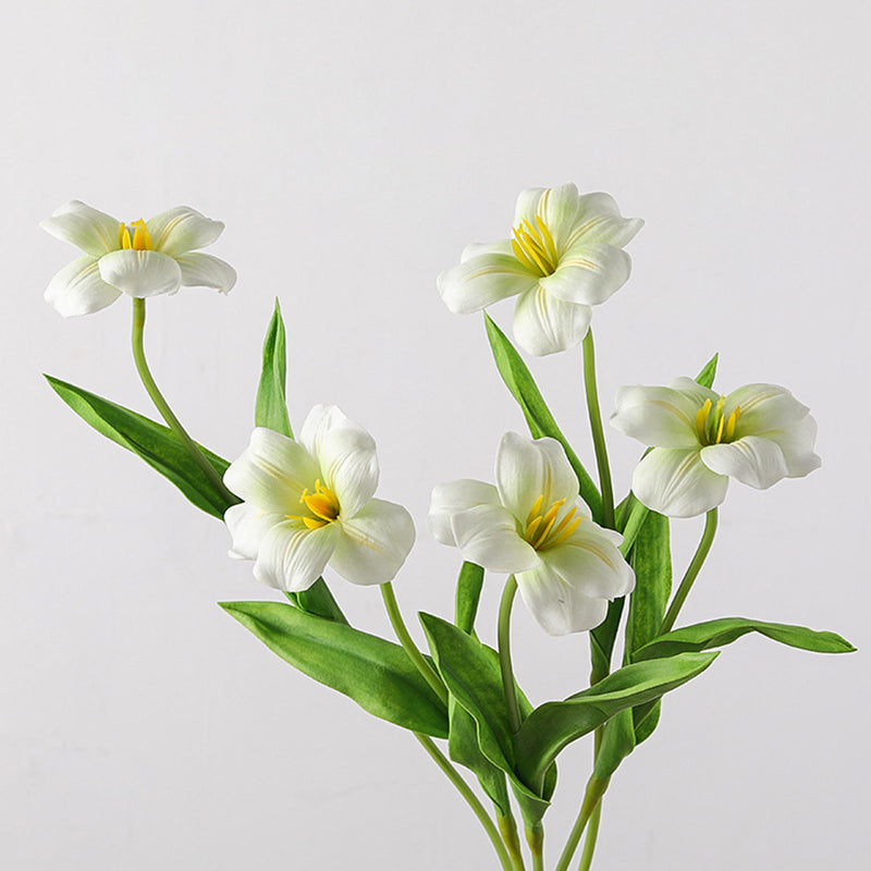 Bulk 18 inches Tall Blooming Tulips Stem With Leaves Real Touch Flowers Artificial Wholesale