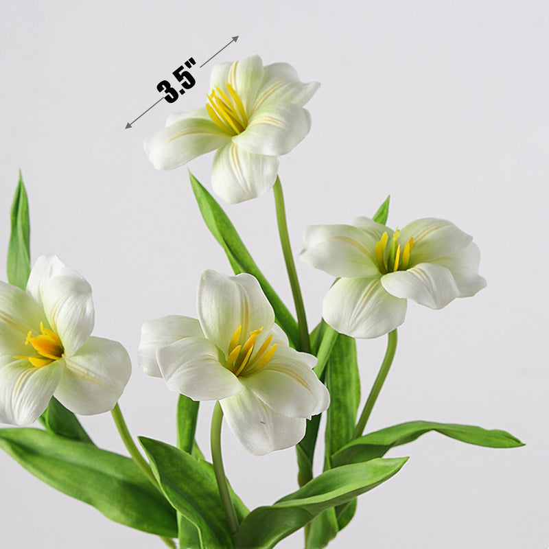 Bulk 18 inches Tall Blooming Tulips Stem With Leaves Real Touch Flowers Artificial Wholesale