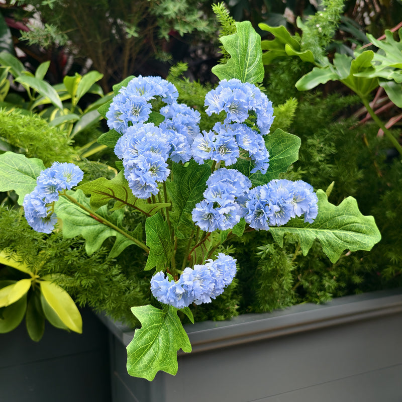 Bulk Artificial Forget-Me-Nots Bush - UV Resistant Wildflowers for Outdoor Hanging Baskets, Garden & Patio Decor Wholesaler