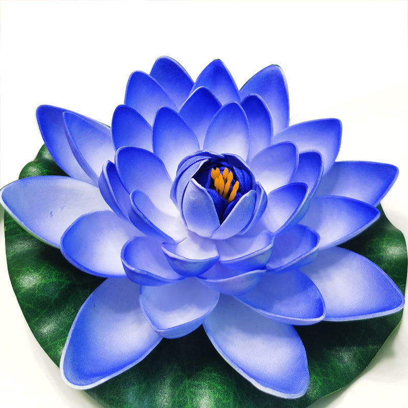 Bulk 7" Large Artificial Lily Lotus Flower Floating Pads for Ponds Flowers for Outdoor Wholesale