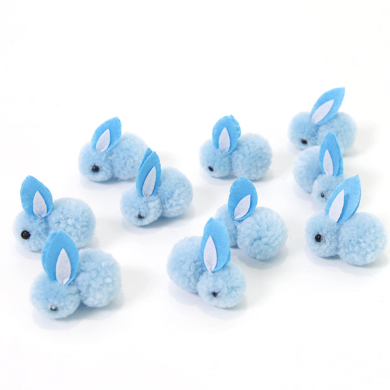 Bulk 10pcs Artificial Rabbits Holiday Ornaments for Easter Decorations Wholesale