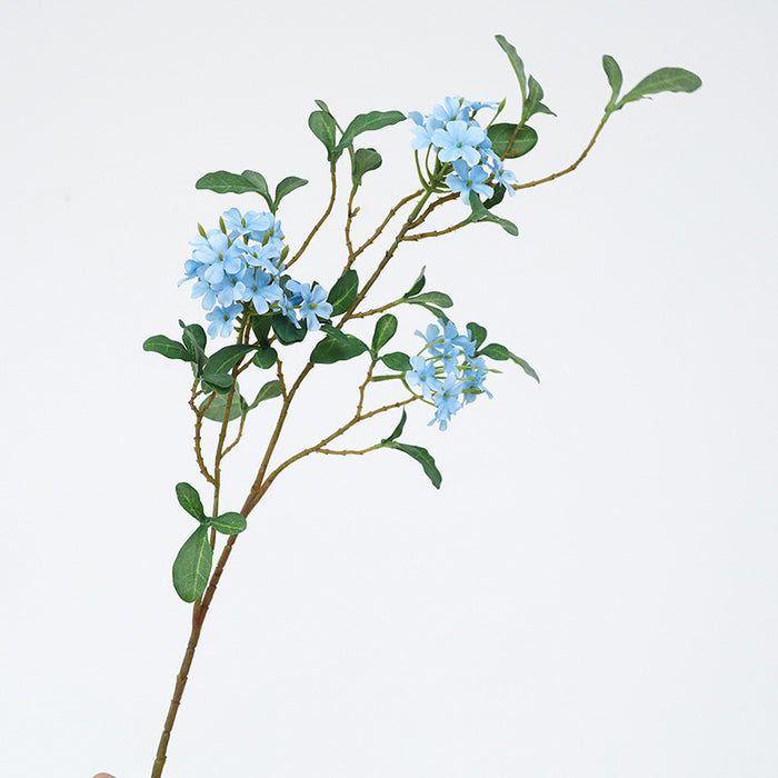 Bulk 2Pcs 33.4" Blue Plumbago Plant Stems Spray Cape leadwort Silk Flowers Artificial Wholesale