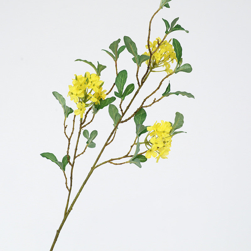 Lot de 2 tiges de plantes Plumbago bleues de 33,4 pouces en vrac, fleurs artificielles en soie, dentelure du Cap, vente en gros 