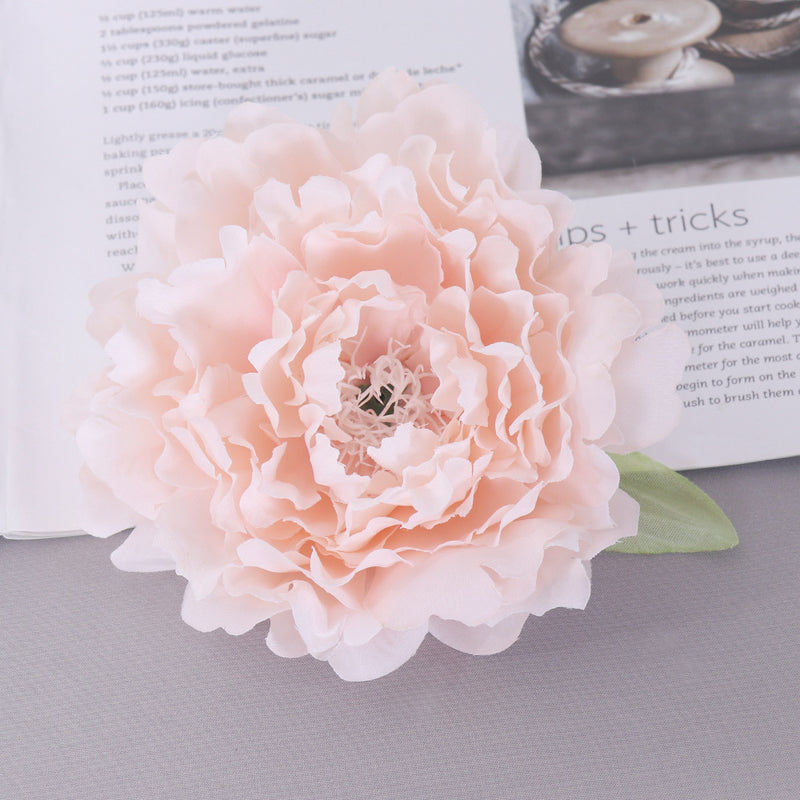 Bulk 2pcs Faux Peony Flowers Heads for Crafts Wholesale