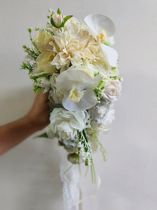 Clearance Faux Flowers Bridal Bouquet