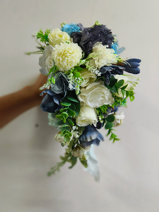 Clearance Faux Flowers Bridal Bouquet